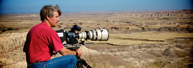 David Rasmussen Filming in the Badlands