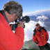 David Interviewing a Climber at Camp 3 on Everest West Ridge